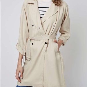 Topshop Beige Summer Trench Coat